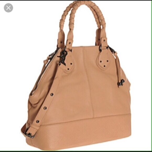 Sloane and Alex Sophia Large Leather Satchel Convertible Strap Bag - Picture 16 of 16